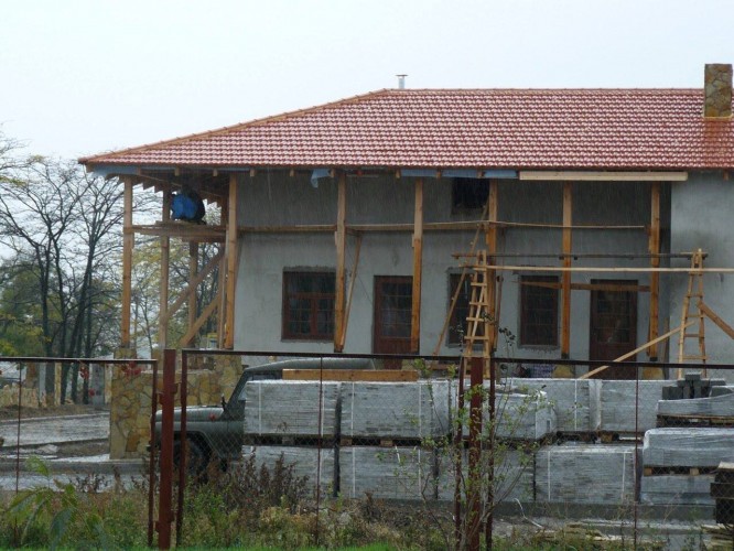 Будівництво дегустаційної зали "Колоніст", 2006 рік